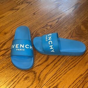 Givenchy Paris Woman’s Blue Slides Size 40